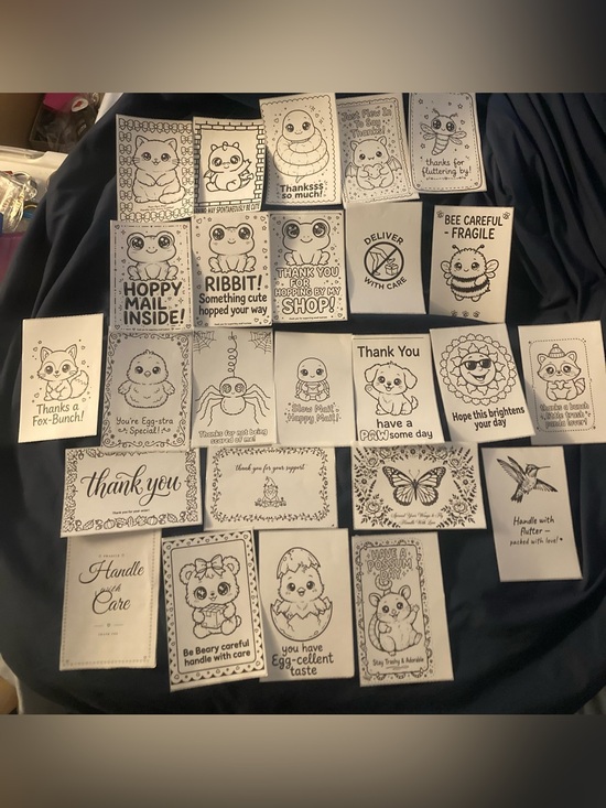 @DunDat362 Other - Customized Thank You Note - Black & White (50) 4x6 stickers